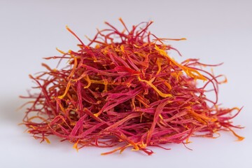 Fototapeta premium Pile of vibrant saffron threads