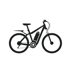 Fototapeta premium E Bike Symbol Fahrrad Elektro Vektor Illustration Elektrofahrrad Akku Nachhaltige Mobilität Outdoor Sport Freizeit Radfahren Umweltschutz Moderne Technik Mountainbike Citybike Minimalistisch Schwarz W