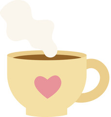 Hot tea illustration.