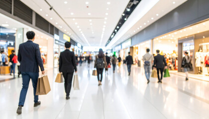 Crowd in the mall