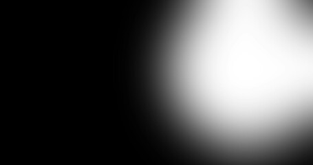 Glowing White Spotlight on Black Background