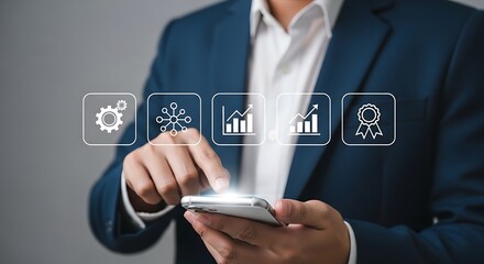 Business technology progress and achievement data