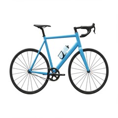 Blue Slim Road Bicycle with Black Components