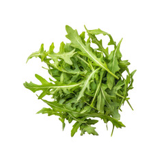 Fresh Green Rocket/Arugula Leaves - Overhead View