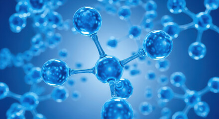 Molecular structure background illustration scientific chemistry medical research abstract design