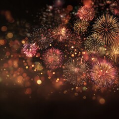Fototapeta premium fireworks celebration background image