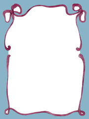 Watercolor whimsy frame