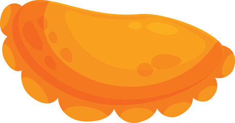 Golden brown, savory empanada, baked or fried dough filled with meat, vegetables, or cheese, representing latin american cuisine