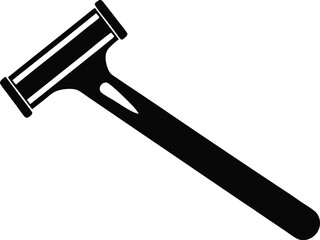 Shaving Razor Icon Silhouette Vector Illustration