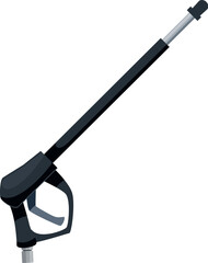 Pressure washer spray gun nozzle provides high pressure cleaning for various surfaces