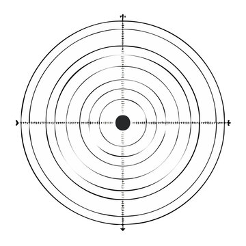 Archery target illustration graphic shooting sport practice training focus aim