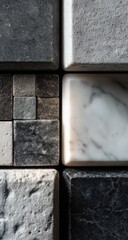 Stone cubes texture, design, interior, background, mosaic, material samples, architectural, product