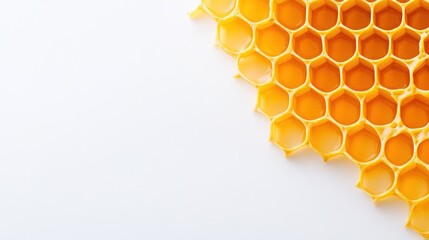 Honeycomb Close-Up: Golden Hexagons