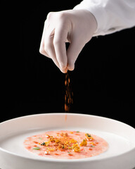 Red Shrimps tartara prawns from Mazara Mediterannean sea