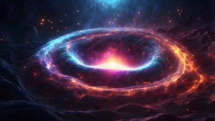 Obraz premium A faintly glowing alien signal emanating from deep space 