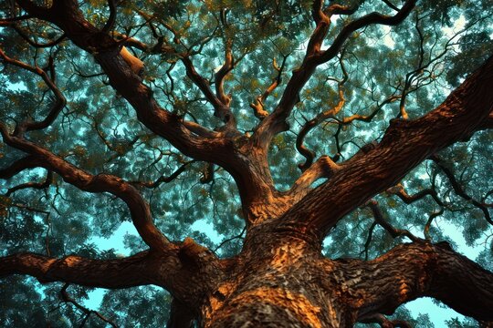 Tropical tree outdoors nature forest.