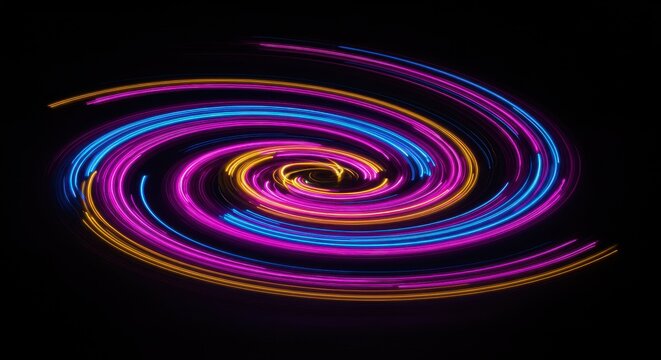 Abstract swirling lines design