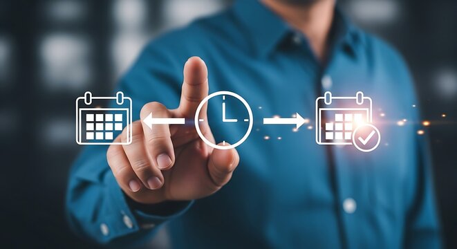 Calendar clock planning time schedule - Powered by Adobe