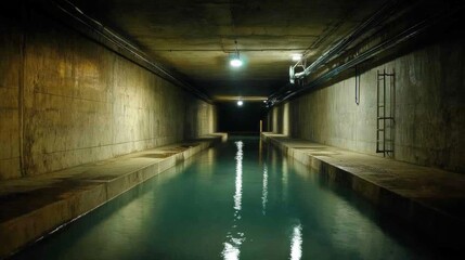 Fototapeta premium Deep geological repository for radioactive waste, advanced technology