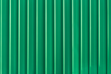 Green box container steel striped line texture background.