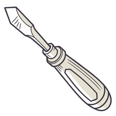 vector illustration of an electric screwdriver