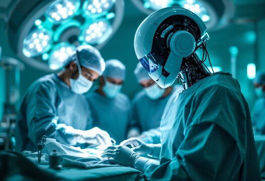 Advanced Medical Robot Assisting Diverse Surgeons in Emergency Surgery - Powered by Adobe