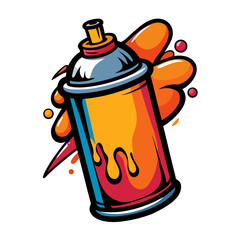 illustration of a spray can
