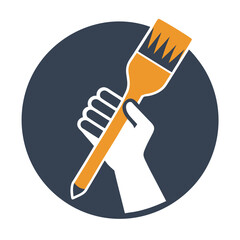 hand holding a spoon