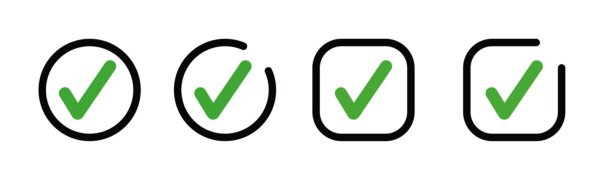 vector illustration of tick icon vector chekmark