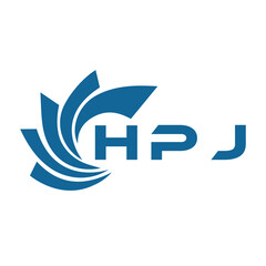 Fototapeta premium HPJ letter design. HPJ letter technology logo design on a white background. HPJ Monogram logo design for an entrepreneur and business.