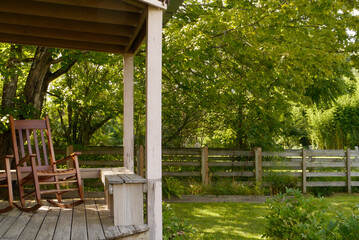 Fototapeta premium Front Porch Rocker, NC 2025