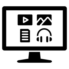 Digital Assets icon on white background