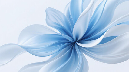 abstract blue background with flowers