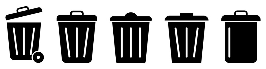 Bin icon set