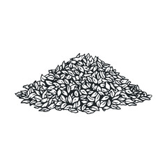 Fototapeta premium Pile of dried oregano leaves ready for culinary use in cooking