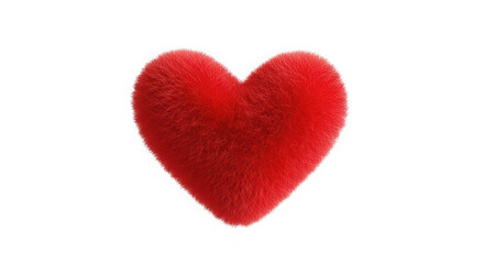Fototapeta premium Red Heart Shaped Valentine's Day Symbol