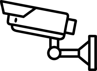 Modern security camera mounted on a wall for surveillance