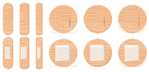 Set of medical plaster