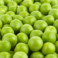 Close-up of fresh green peas