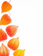 Background of the Bladder Cherry, Japanese name: Hozuki