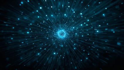 Fototapeta premium Pump laser excites ions into a higher energy.