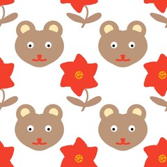 Obraz premium set of teddy bears. Kawaii design. 