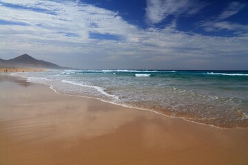 Cofete beach in Fuerteventura, Spain