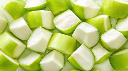 Freshly Cut Calabash Pieces: A Culinary Delight