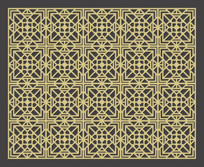 Laser cut pattern. Vector collection of cutting templates with abstract geometric ornament	