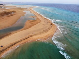 Sotavento beach in Fuerteventura, Spain