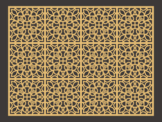 Intricate Laser Cut Geometric Templates for Wood, Metal, Panel Decor, Paper Art, and Fretwork Card Design, Vector Stencil Art