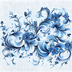 Seamless Printing Pattern Design for Clothing – AI Generated Textile Texture for All-Over Printing