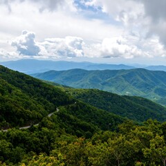 Mountain landscape panorama
