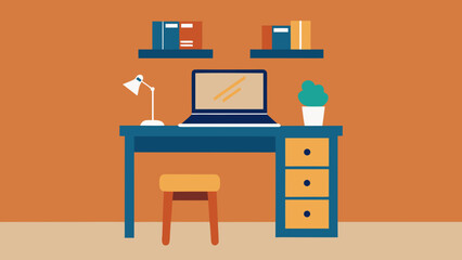 compact study nook laptop desk corkboard ideas